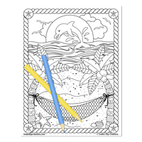 Sun & Sand_Printable Coloring Pages - Thumbnail 3