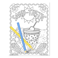 Sun & Sand_Printable Coloring Pages - Thumbnail 4