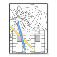 Sun & Sand_Printable Coloring Pages - Thumbnail 6