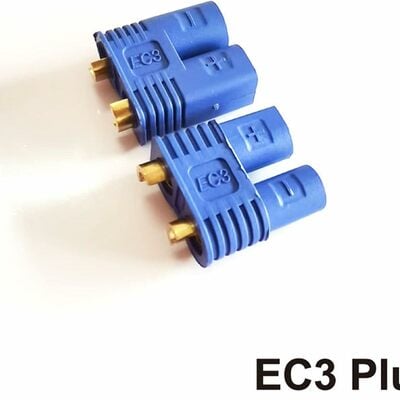 E-flite ec3 pre seated male & female device & battery connectors