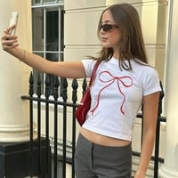 Bow Short Sleeve T-shirt  - Thumbnail 1