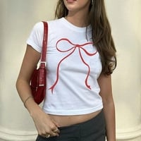 Bow Short Sleeve T-shirt  - Thumbnail 3