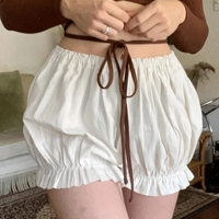 White Bloomer Shorts  - Thumbnail 3