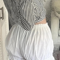 White Bloomer Shorts  - Thumbnail 4