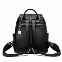 Leisure Cat Kitten Pendant Decor Kangaroo Satchel Bags Purse Soft Leather Women's Backpack - Thumbnail 7