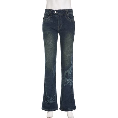 Y2k low rise flare jeans