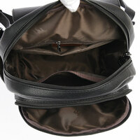 Unique Single H Buckle Kangaroo Satchel Bags For Teen Purse PU Leather Women's Backpack - Thumbnail 5