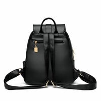 Fashion Single H Buckle Kangaroo Satchel Bags Purse For Teen PU Leather Women's Shopping Backpack - Thumbnail 4