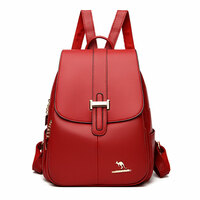 Fashion Single H Buckle Kangaroo Satchel Bags Purse For Teen PU Leather Women's Shopping Backpack - Thumbnail 5