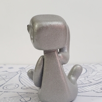 Get Your Nerd On Robot Resin Art Toy Figure Kawaii Desk Friend Gift - Thumbnail 2