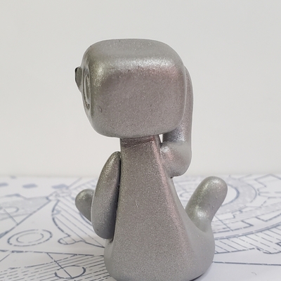 Get your nerd on robot resin art toy figure kawaii desk friend gift