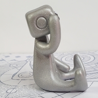 Get Your Nerd On Robot Resin Art Toy Figure Kawaii Desk Friend Gift - Thumbnail 3