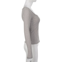 Grey Ribbed 2PCS Long Sleeve Shirt  - Thumbnail 6