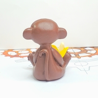 Robot in a monkey costume resin figurine desk robot decor, nursery decor - Thumbnail 2