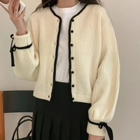 Grey Bow Sweater  - Thumbnail 3