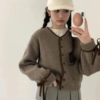 Grey Bow Sweater  - Thumbnail 5