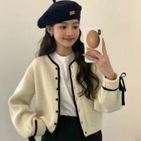 Grey Bow Sweater  - Thumbnail 7