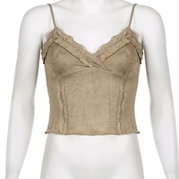 Brown Khaki Crop Top  - Thumbnail 5
