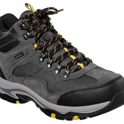 Mens skechers trego pacifico relaxed fit mid waterproof hiker grey
