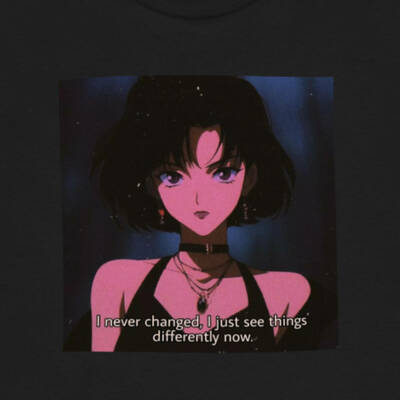 I never changed i just see things differently now t shirt in black