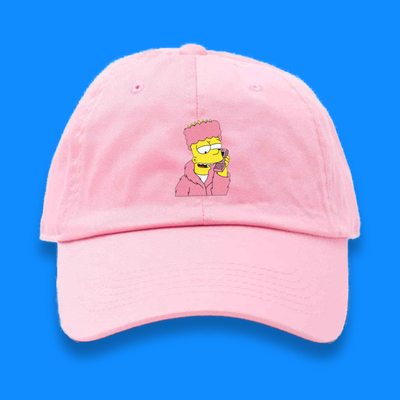 BART SIMPSONS TRAP PHONE CAP PINK