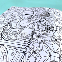 80's Action Movie Adult Colouring Book - Thumbnail 4