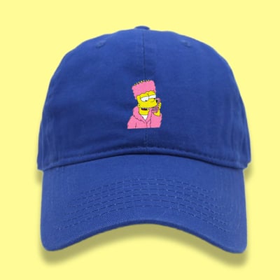 BART SIMPSONS TRAP PHONE CAP BLUE