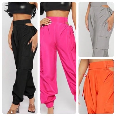 Cutout waist pants-td - Thumbnail 1