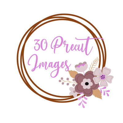 30 precut cancer/awareness 1" cabochon images