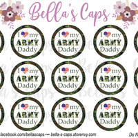 15 Precut Military 1" Cabochon Images - Thumbnail 2