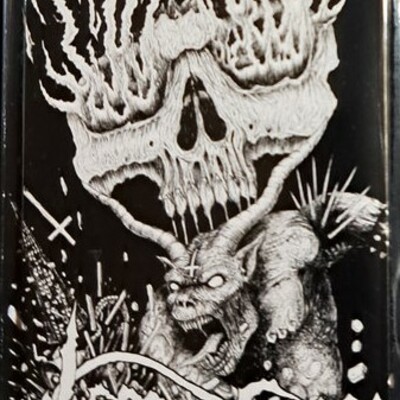 Terror cross-skull metal armageddon cassette - Thumbnail 3
