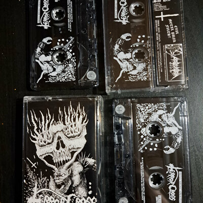 Terror cross-skull metal armageddon cassette