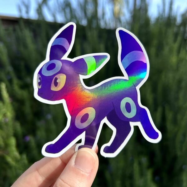 Shiny Umbreon Holographic Sticker