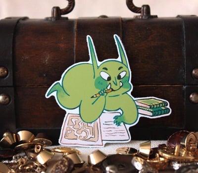 Writer Goblin Sticker