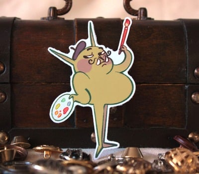 Snobby Artist Goblin Sticker