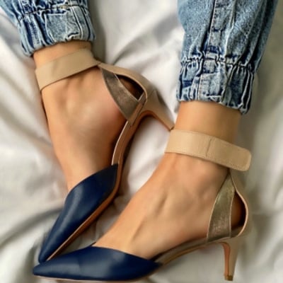  medium heel stiletto heel color block large size hollow sandals 2 colors