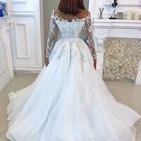 Mermaid Champagne Prom Dresses Beaded Crystals Evening Formal Dress - Thumbnail 1