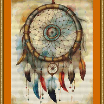 Dream catcher cross stitch pattern - Thumbnail 5