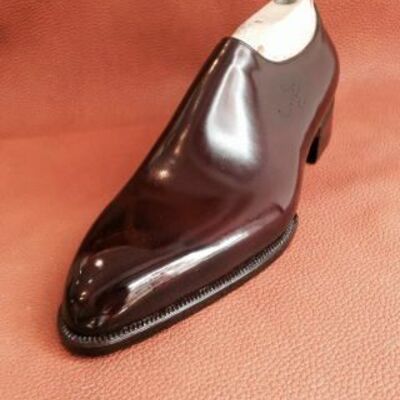 Handmade men's brown color leather shoes, men's derby style designer shoes