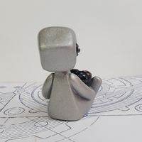 Gamer Robot Figure Resin Art Toy Desk Gift - Thumbnail 5
