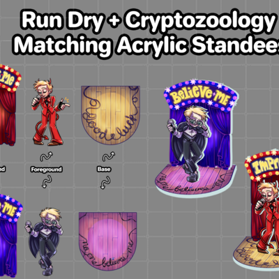 Soul punk run dry & cryptozoology standees