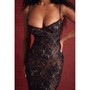Womens Sling Lace Sexy V-neck Dress-1