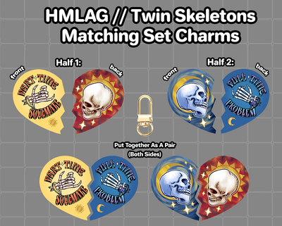 HMLAG // TWIN SKELETONS Matching Charms