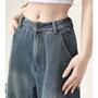 Jeans women's fashion y2k pants-4