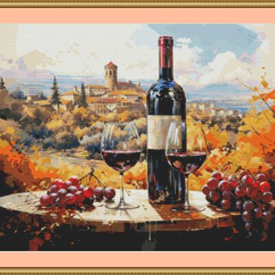 Wine country cross stitch pattern - Thumbnail 5
