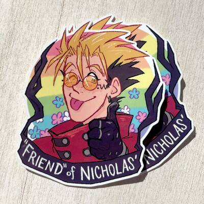 Friend of nicholas' sticker