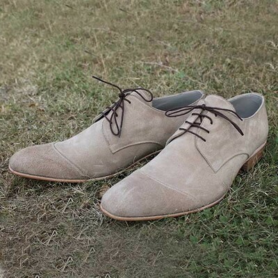New pure suede leather handmade dress shoes for men, men suede dress shoes