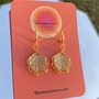 Gold leaf earrings-1