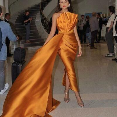 Sexy sleeveless slim evening gowns stain prom dresses - Thumbnail 2