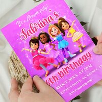 Princess Power Birthday Invitation, Princess Power Party Invitation Printable and Canva Editable - Thumbnail 4